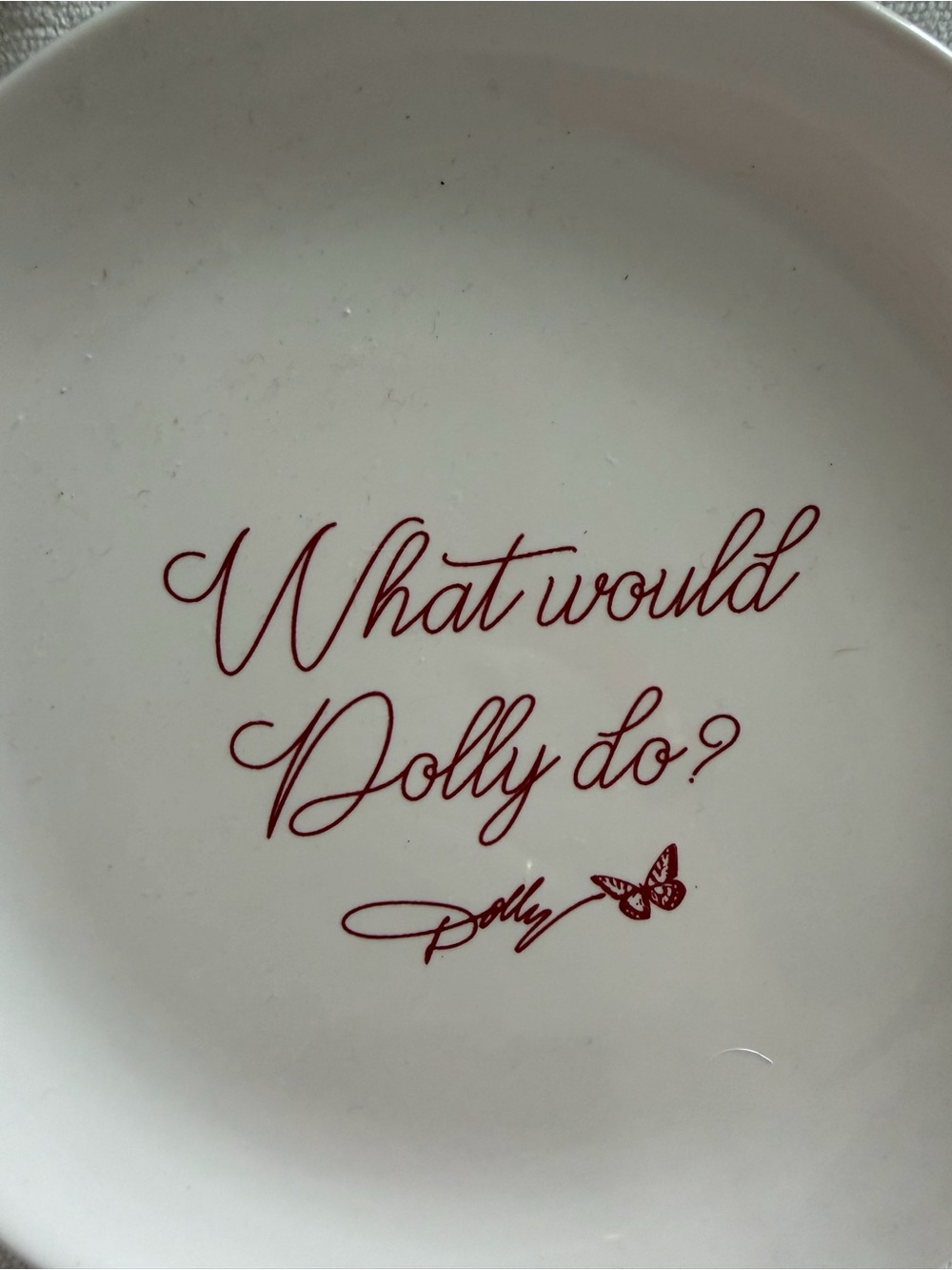 NOTE: 2 plate set Parton dishes sayings quotes Dollyisms set of 2 porcelain